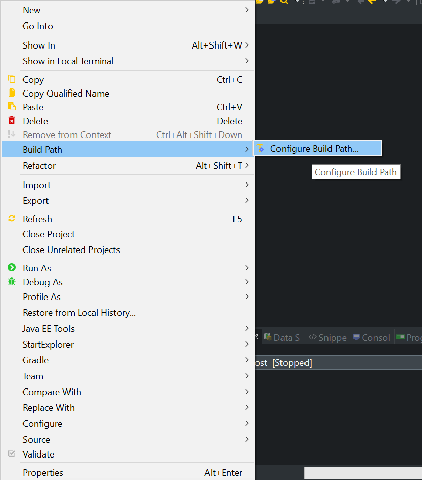 Configure Build Path